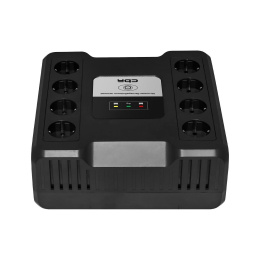 ИБП CBR CRYSTAL CTL-600 [Line Interactive, 600 VA / 360 W 8 x EURO, 8 с резервированием и фильтрацией, Breaker] CTL-600B-8F-LDK