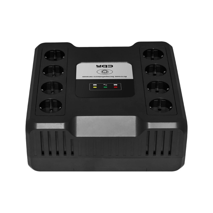 ИБП CBR CRYSTAL CTL-600 [Line Interactive, 600 VA / 360 W 8 x EURO, 8 с резервированием и фильтрацией, Breaker] CTL-600B-8F-LDK