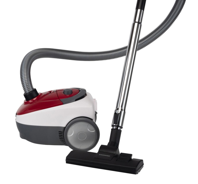 Пылесос StarWind SCB1114, 1800Вт, красный/белый