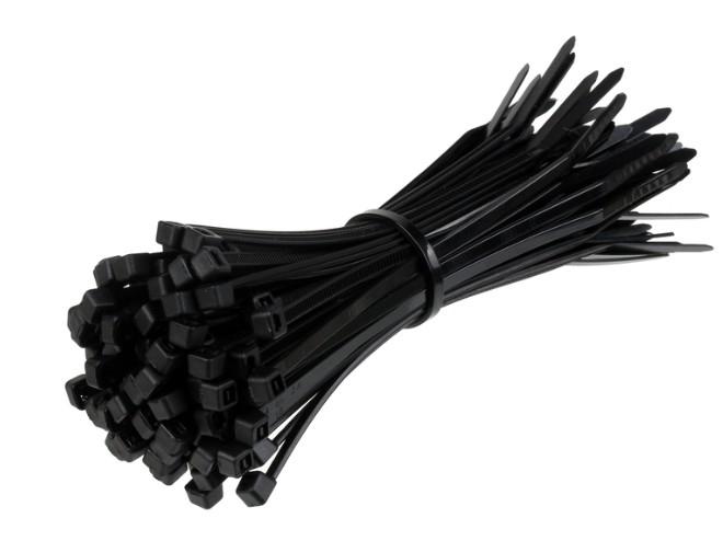 Стяжка хомут нейлоновая ExeGate CV66-250x3.6B нейлон 6.6, 250x3.6мм, неоткрывающаяся, halogen free, -40°C - +85°C, черная, 100 шт EX253853RUS