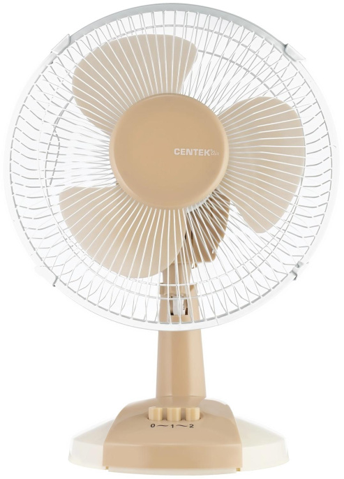 Вентилятор настольный CENTEK CT-5006,  бежевый и белый