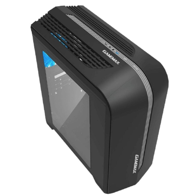GameMax Корпус Centauri Black Gray без БП ATX,Черн-сер,USB3.0, Зак.стекло, 1*120мм. RGB, пыл.фил.