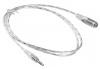 Кабель-удлинитель аудио Buro Jack 3.5 (m) -  Jack 3.5 (f),  1м, прозрачный [cab025-1m]