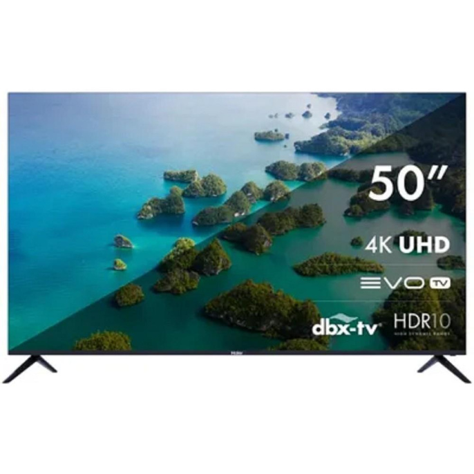 50" Телевизор HAIER Smart TV S2, 4K Ultra HD, черный, СМАРТ ТВ, Android TV[DH1VLTD02RU]