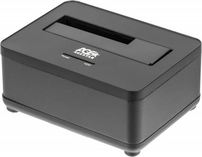 Док-станция для HDD AgeStar 3UBT7 SATA III USB3.0 пластик/алюминий серебристый 1