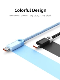 Кабель USB A CABLETIME CAP1L (CT-AMCM6A-PBW2) 2 м, черный, USB-A на USB-C для быстрой зарядки смартфонов