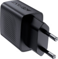 Сетевое зарядное AceFast A82 USB Type-C (черный) для телефонов/для планшетов, USB Type-C, 20 Вт, быстрая зарядка, кабель USB Type-C, 1 м