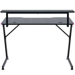 Defender Игровой стол Adamant полка,подвесы,черн,МДФ,RGB (64075)
