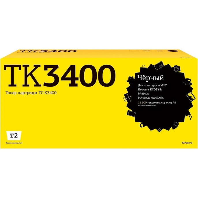 TC-K3400 Тонер-картридж T2 для Kyocera ECOSYS PA4500x/MA4500x/MA4500fx 12500 стр. с чипом