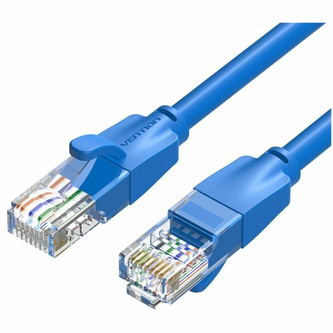 Патч-корд Vention прямой UTP cat.6, RJ45 - 1,5м. Синий IBELG