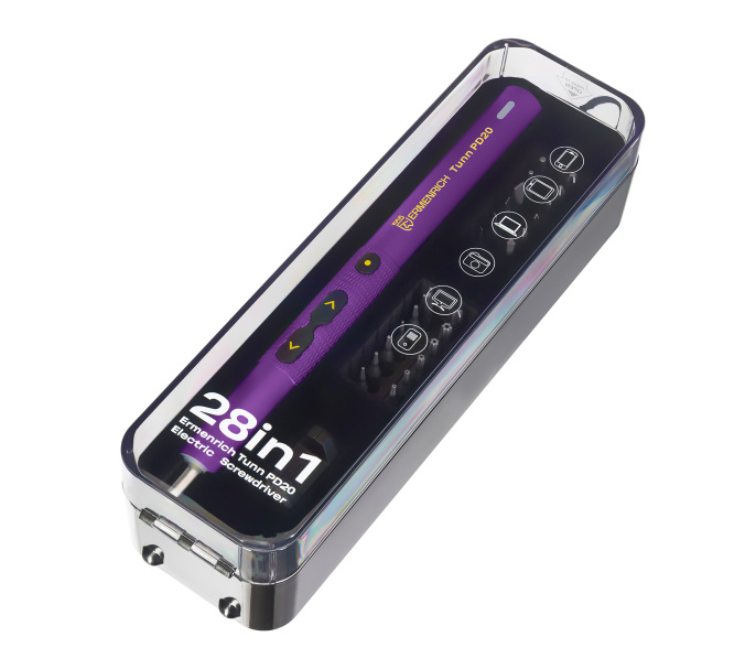 Отвертка для точных работ Ermenrich (Эрменрих) Tunn PD20, фиолетовый 84545