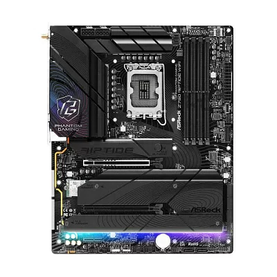 Материнская плата Asrock Z790 RIPTIDE WIFI Soc-1700 Intel Z790 4xDDR5 ATX AC`97 8ch(7.1) 2.5Gg RAID+HDMI+DP