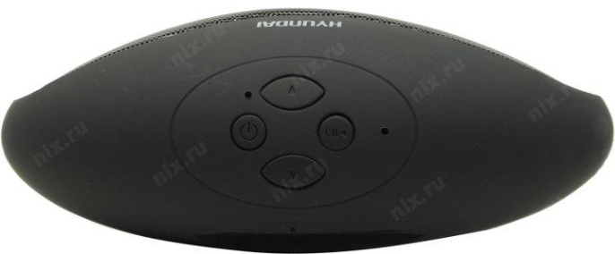 Колонка порт. Hyundai H-PAC100 черный 3W 1.0 BT/3.5Jack/USB