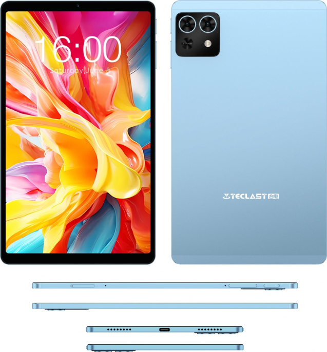 Планшет Teclast M50 Mini T606 1.6 8C RAM4Gb ROM128Gb 8.68" IPS 1340x800 Android 15 зеленый 13Mpix 5Mpix BT WiFi microSD 1Tb 5100mAh 14hr