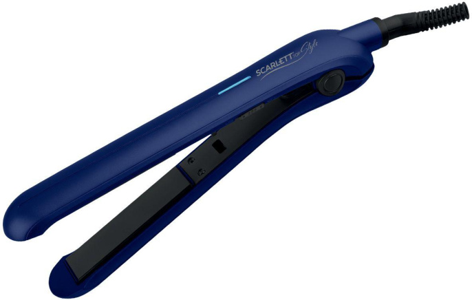 Выпрямитель Scarlett SC-HS60600 30Вт синий/черный макс.темп.:220С покрытие:керамическое HS60600