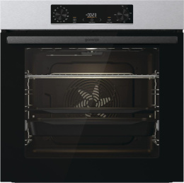Духовой шкаф электрический Gorenje BOSB6737E06X, 77л, дверца с 2 стеклами, нержавеющая сталь/черный