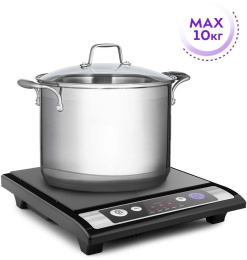 Плита Электрическая Kitfort КТ-107 черный стеклокерамика настольная