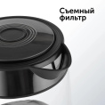 Чайник электрический Red Solution evolution RK-G20 1.7л. 2200Вт черный корпус: нерж.сталь/стекло RK-G20