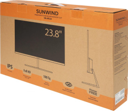 Монитор SunWind 23.8" SM-24FI223 черный IPS LED 5ms 16:9 HDMI матовая 250cd 178гр/178гр 1920x1080 100Hz VGA DP FHD 3.0кг SM24SB02