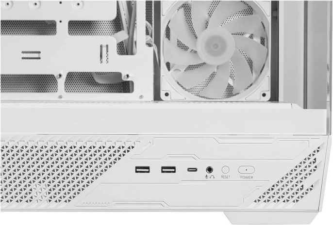 Корпус для ПК MSI MAG PANO 130R PZ White 2xUSB 3.2 Gen 1, 1xUSB 3.2 Gen2 Type-C, 3x120mm ARGB Reverse Blade Fan, 1x120mm ARGB Fan, 1 to 3 Fan PWM Splitter, Tempered Glass Window 306-7G32W21-HH9