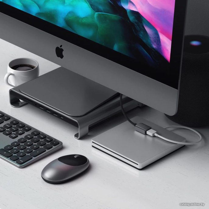Кабель-адаптер Satechi USB-C to USB 3.0. Цвет серый космос. (ST-UCATCM)