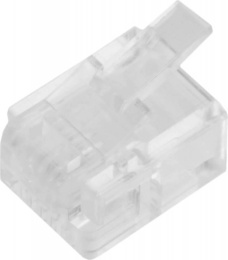 Коннектор Lanmaster (TWT-PL12-6P4C/100) UTP кат.3 RJ12 прозрачный (упак.:100шт)