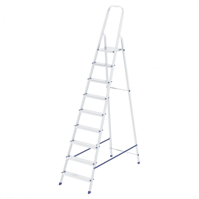СИБРТЕХ Стремянка, 9 ступеней, алюминиевая, Россия [97719]