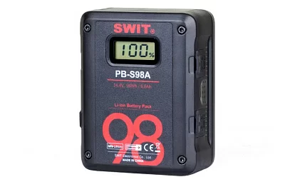 SWIT PB-S98A Компактный Li-ion аккумулятор Тип: Gold Mount Ёмкость: 98 Вт.ч