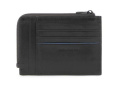 Портмоне Piquadro Blue Square Revamp, кожа натуральная, черный [pu1243b2vr/n]