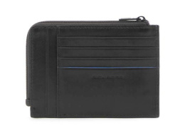 Портмоне Piquadro Blue Square Revamp, кожа натуральная, черный [pu1243b2vr/n]
