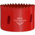 Коронка биметаллическая по металлу 76 мм vertextools 2525-76