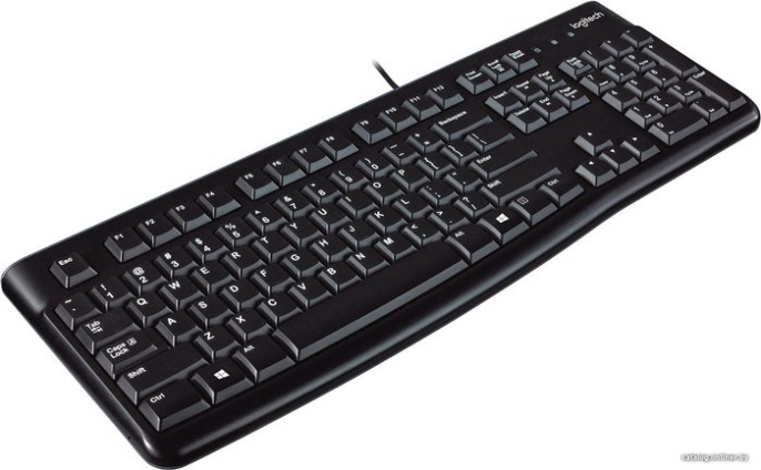 Клавиатура Logitech K120 черный USB 920-002583 кабель 1.5м