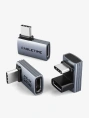 Адаптер CABLETIME CP84G (CT-OTG42-AG) USB4 Type-C OTG центральный L-образный 40 Гбит/с