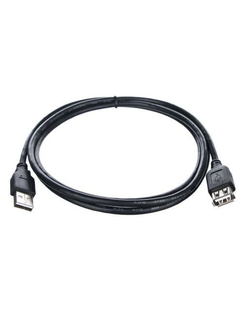 TELECOM Кабель удлинительный USB2.0 Am-- Af 1,5 м черный TUS6990-1.5M [6938510900104]