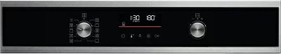 Встраиваемая электрическая духовка ELECTROLUX EOF6P76BX электрический с конвекцией, объем 65 л, 10 режимов, очистка пиролитическая, 3 стекла в дверце, направляющие проволочные + телескопические (1 уровень)