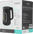 Чайник электрический Candy CK-400, 1.7л, нержавеющая сталь/пластик