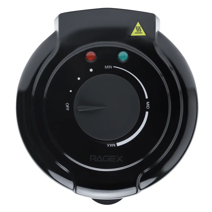 Электрическая вафельница RAGEX R701-000 для рожков, 750 Вт, черный