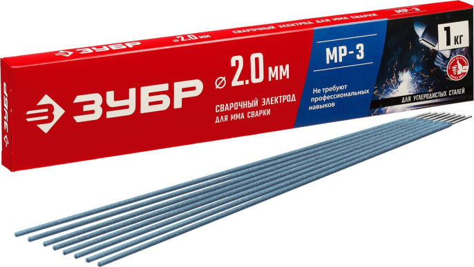 Электроды Зубр Мастер, D2мм, 1кг [40011-2.0]