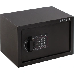 Офисный мебельный сейф BRABIX SF-200EL 200х310х200 мм, электронный замок, черный 291145