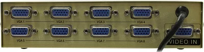 Разветвитель 8-Port Video Splitter (VGA15F+8xVGA15F) + б.п.
