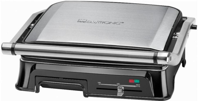 Электрогриль CLATRONIC KG 3571 серебристый [263657]