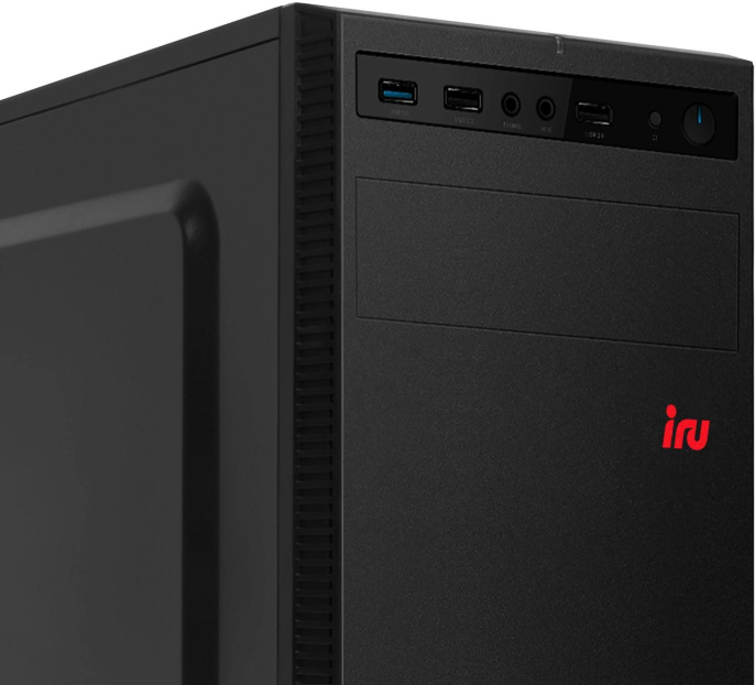 ПК IRU Planio 320A5S0 MT Ryzen 5 5600GT 3.6 16Gb SSD500Gb RGr без ОС GbitEth 400W черный RUS 2195818