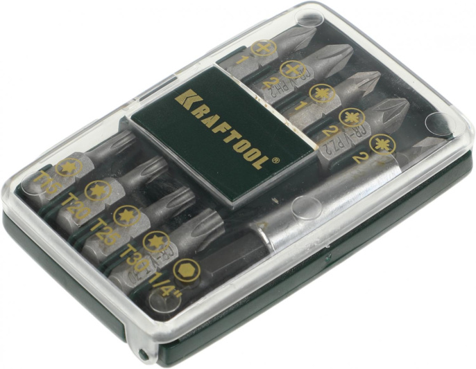 Набор бит KRAFTOOL 26130-H10, 10шт