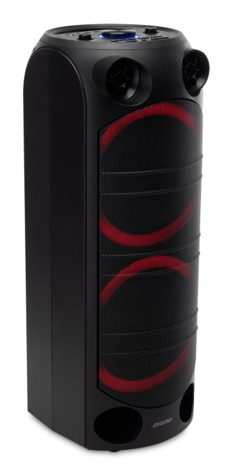 Музыкальный центр Digma D-MC1720, 80Вт, с караоке, Bluetooth, FM, USB, micro SD, черный