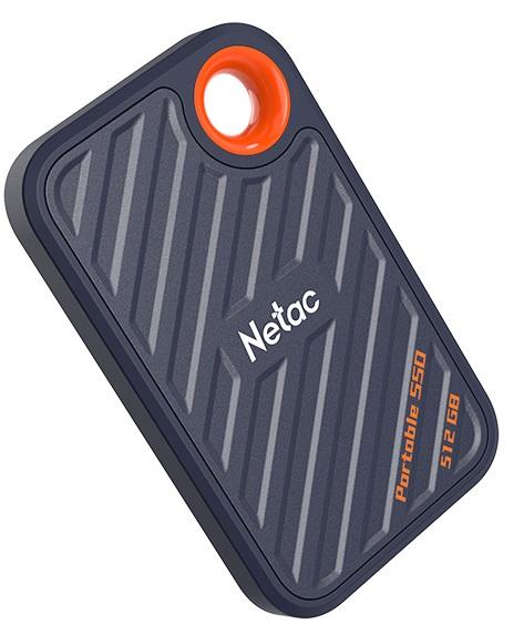 512ГБ Внешний диск SSD NETAC ZX20 NT01ZX20-512G-32BL, USB-C, запись - 1800МБ/с, чтение - 2000МБ/с, синий
