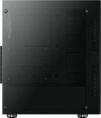 Корпус ATX Aerocool Python-G-BK-v1, Midi-Tower, без БП,  черный