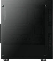 Корпус ATX Aerocool Python-G-BK-v1, Midi-Tower, без БП,  черный