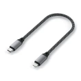 Кабель Satechi USB-C to Lightning MFI Cable. Длина кабеля: 25 см. Цвет: серый космос. (ST-TCL10M)