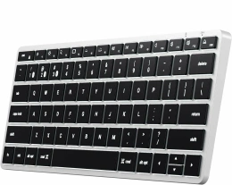 Беспроводная клавиатура Satechi Slim X1 Bluetooth Keyboard-RU. Раскладка - Русская. Цвет: серебристый.