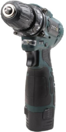 Дрель-шуруповерт ZITREK Green 12V Max, 2Ач, с одним аккумулятором [085-1015]